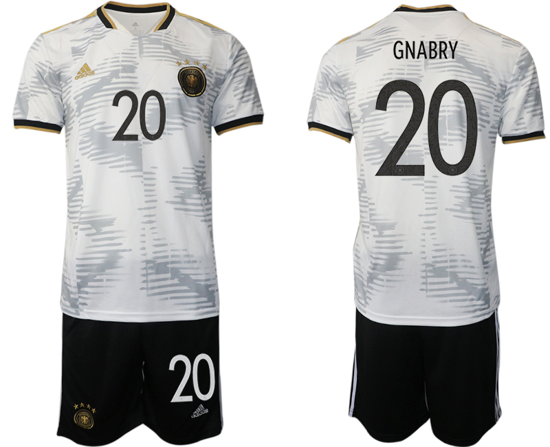 Men 2022 World Cup National Team Germany home white #20 Soccer Jersey